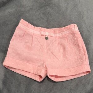 Mayoral Pink Polka Dot High Waist Shorts